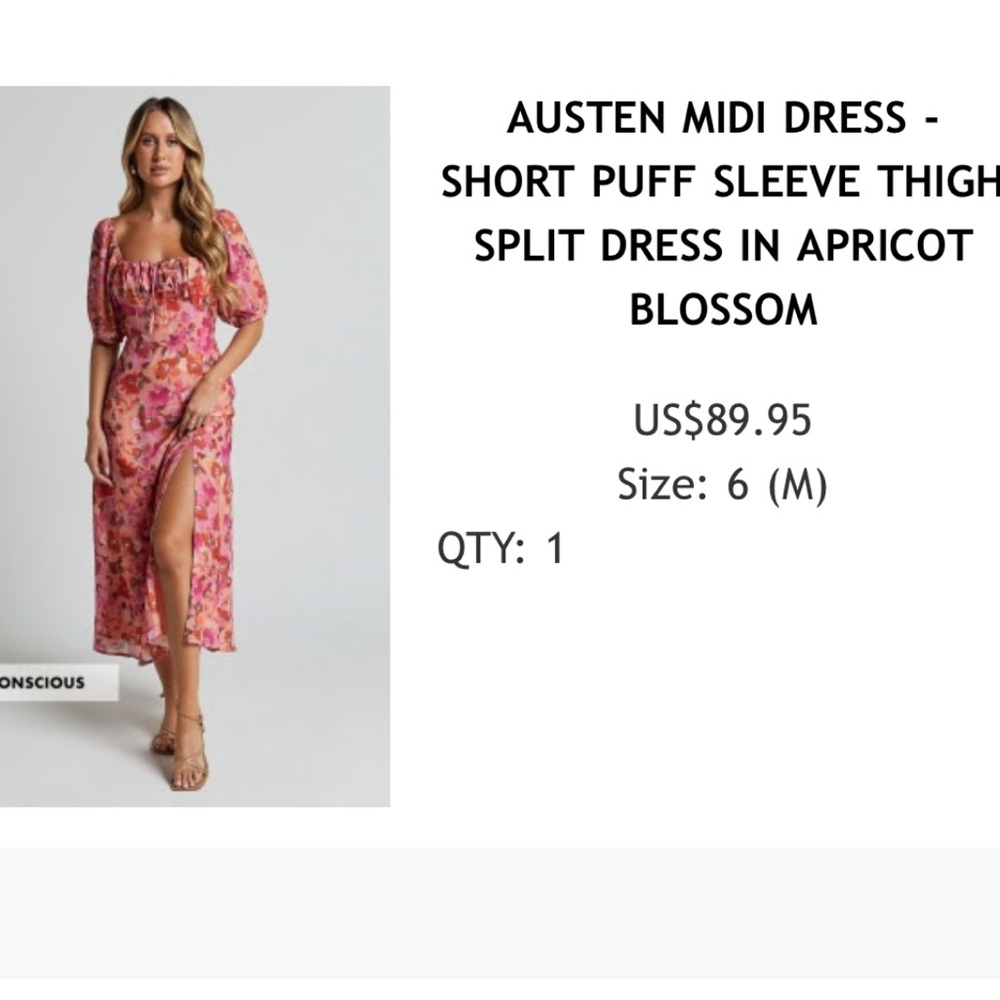 Austen Midi Floral Dress